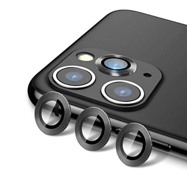KAMERA STAKLO 11-12 PRO METAL CRNA IPHONE