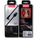 BRZI USB DATA KABAL WCA-10 TYPE-C 2,4A 1M CRVENA WEWO