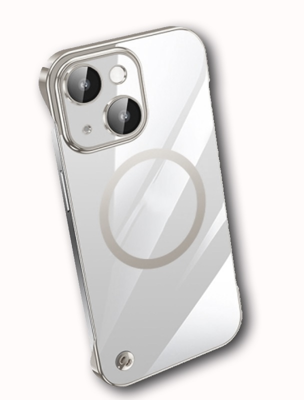 136219-0.jpeg FRAMELESS 13 SILVER IPHONE FUTROLA - Image 1