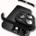 LENS PROTECTOR IPHONE 13 PRO CRNA SILIKONSKA ZASTITA
