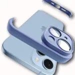 LENS PROTECTOR IPHONE 14 PLAVA SILIKONSKA ZASTITA
