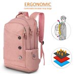 KINGSLONG RUKSAK SA 2 ODJELJKA 15.6 INCH PINK KLB1131180PK - Image 2