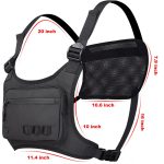 KINGSLONG SPORTSKA LAGANA TORBA ZA PRSA CRNA - Image 3