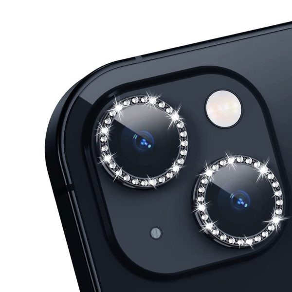POSITIONER STAKLO KAMERE DIAMOND IPHONE 14 /14 PLUS CRNA
