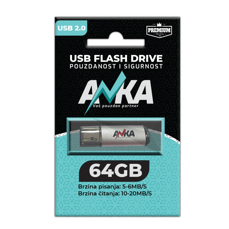 136944-0.jpeg USB FLASH DRIVE 64GB 2.0 WS5-6MB/S RS 10-20MB/S ANKA - Image 1