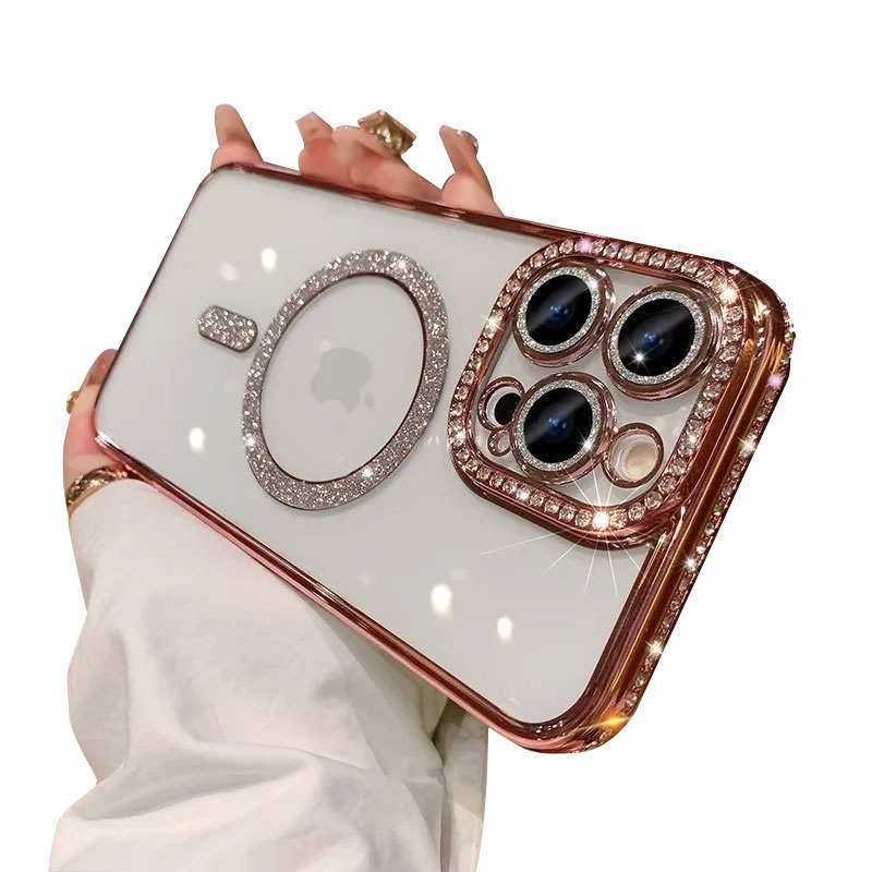 137124-0.jpeg FASHION MAGSAFE ZASTITA KAMERE IPHONE 14 PRO PINK - Image 1