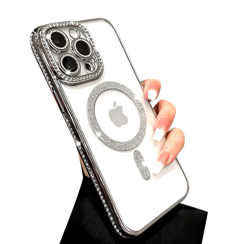 137145-0.jpeg FASHION MAGSAFE ZASTITA KAMERE IPHONE 15 PRO MAX SREBRENI - Image 1