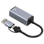 HC-72S 2 U 1 USB C/USB A ETHERNET ADAPTER 100 MBS