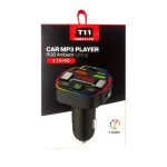 BLUETOOTH FM TRANSMITER T11 3.1A+PD RGB AMBIENT - Image 2