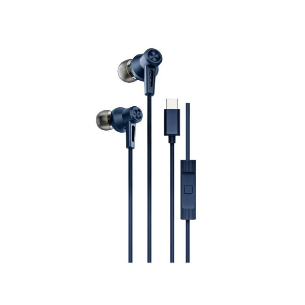 STEREO SLUSALICE AN-720 TYPE-C SA PONISTAVANJEM BUKE PLAVE