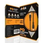PD SILIKONSKI KABAL TYPE-C NA TYPE-C ANV-H3 1,5M BIJELI  AN-KA