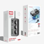 PRODUZNI KABAL ES-SC14 3 UTICNICE 2PD 4USB PORT EARLDOM CRNI, dodatni prikaz 3