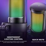 FIFINE USB MIKFORON SNIMANJE&STRIMOVANJE RGB A8 CRNI - Image 2