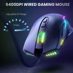 GAMING MOUSE CW905 WIRED ONIKUIMA CRNA, dodatni prikaz 3