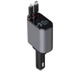 SUPER BRZI AUTO PUNJAC PT-16 60W SA DISPLEJOM TYPE-C LIGHTNING KABAL NA IZVLACENJE 800MM
