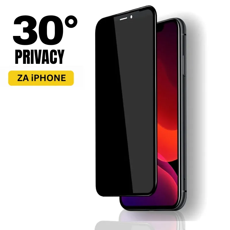 Privacy 30 Degree zaštitno staklo za iPhone sa zaštitom privatnosti ekrana