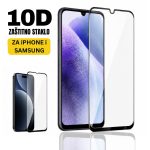 10D zaštitno staklo za Samsung i iPhone sa punom zaštitom ekrana i crnim okvirom