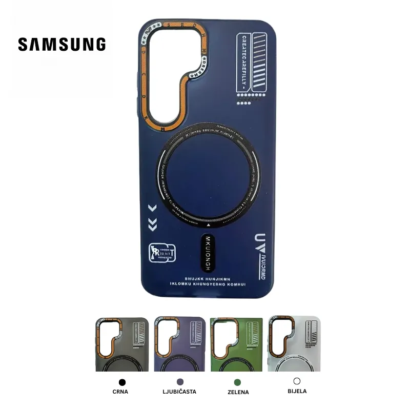 LockMate MagSafe silikonska maskica za Samsung s ugrađenim MagSafe prstenom i zaštitom kamere