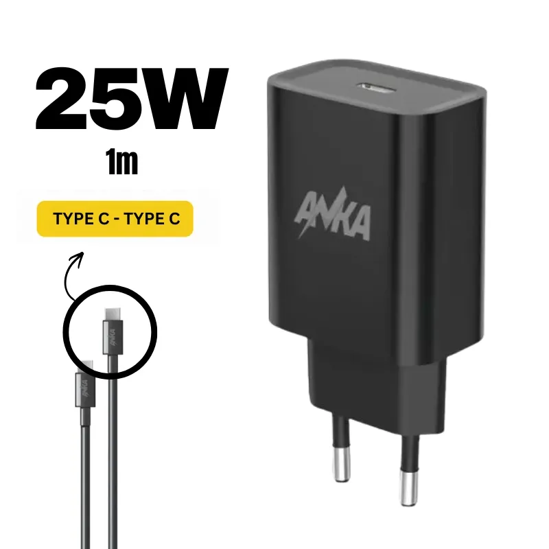 AN-KA AN-S143 kućni punjač PD 25W sa Type-C kablom