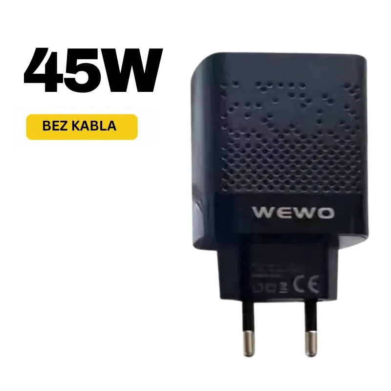 WEWO kućni punjač Type-C PD 45W QC 3.0