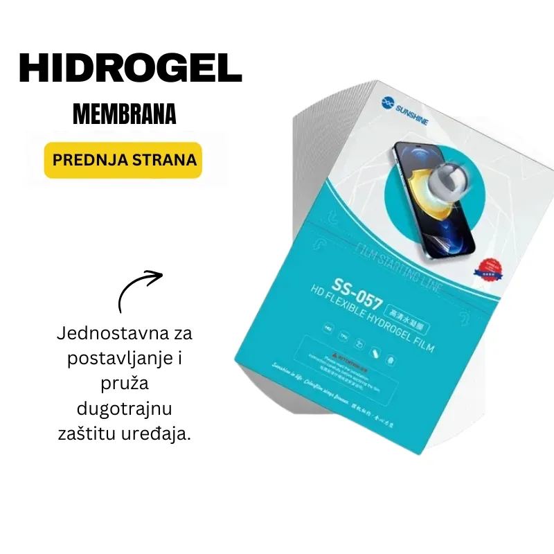 Hidrogel membrana SS-057 za zaštitu prednje strane ekrana mobilnog telefona