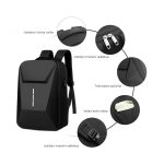 MODNI MUSKI RUKSAK SHBO-R F-202 CRNI GRADSKI RANAC - Image 3