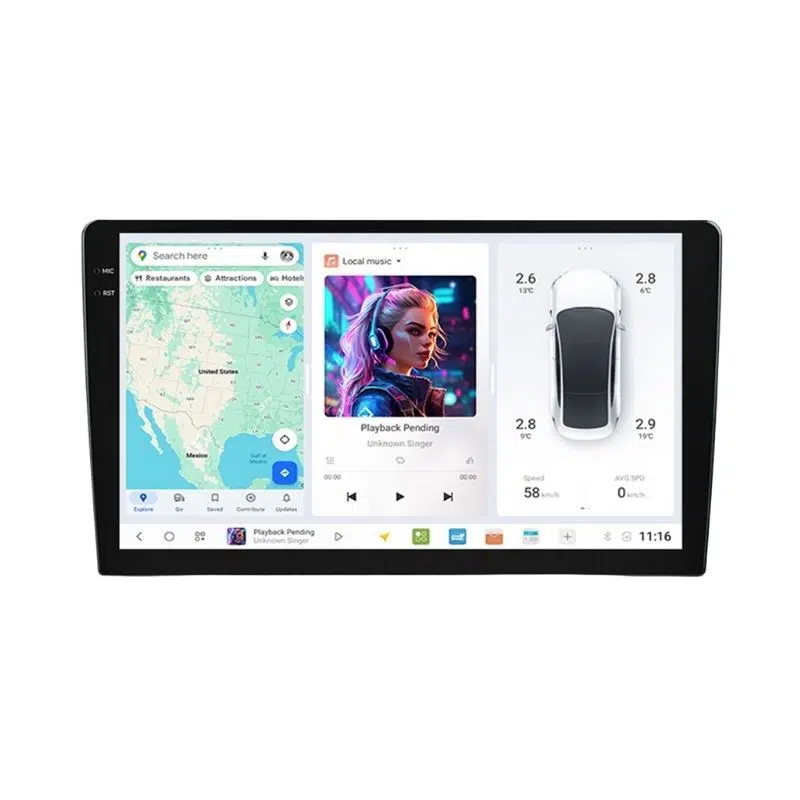 DUDU5 Android multimedija za auto 10,36" 8/128 GB UIS7862