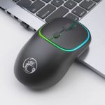 MICE W-618 crni bežični miš sa LED osvjetljenjem i USB prijemnikom