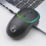 MICE W-618 crni bežični miš sa LED osvjetljenjem i USB prijemnikom