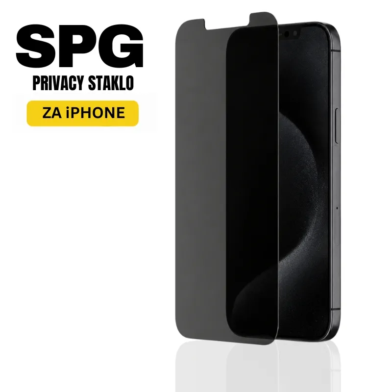 SPG Privacy zaštitno staklo za iPhone sa zaštitom privatnosti ekrana