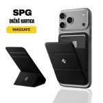 SPG crni MagSafe držač kartica za iPhone i MagSafe kompatibilne futrole