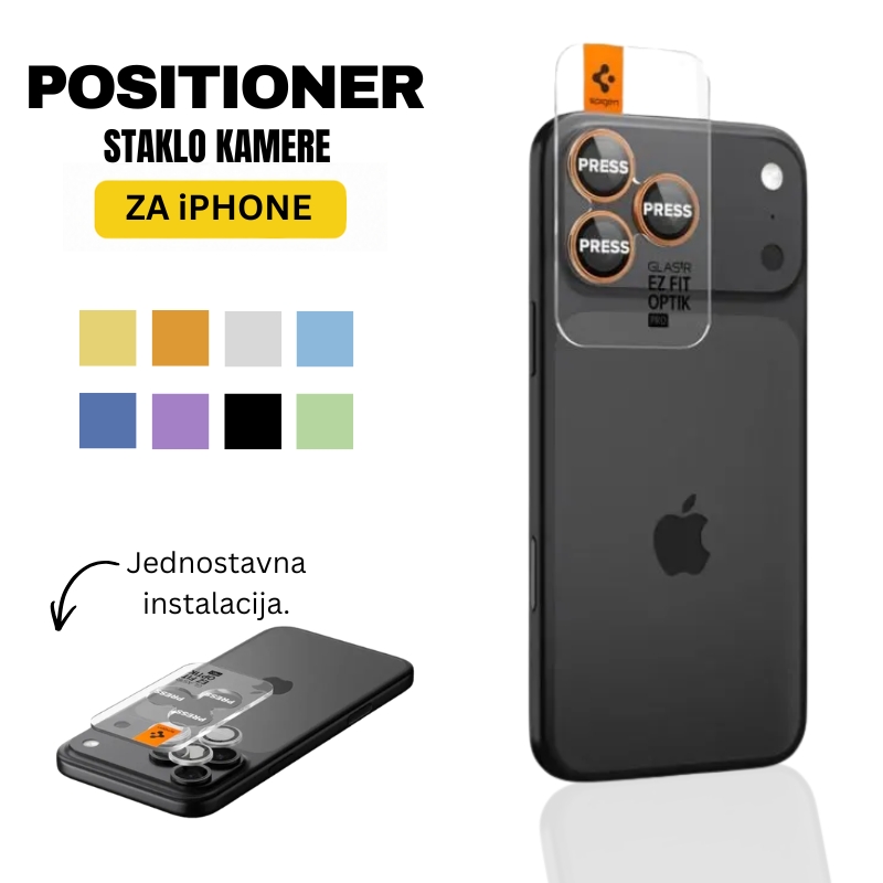 slike za web (57) Positioner staklo kamere za iPhone 17 seriju, zaštita sočiva kamere sa preciznim poravnanjem