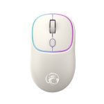 BEŽIČNI MIŠ W-618 SA POZADINSKIM OSVJETLJENJEM 2.4G IMICE BIJELI