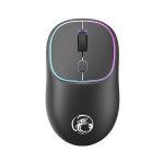 iMICE W-618 crni bežični miš sa LED osvjetljenjem i USB prijemnikom