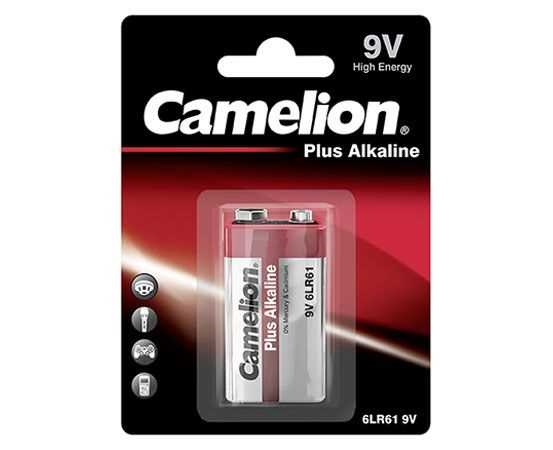 100652-0 CAMELION BATERIJA ALKALNA 9V Block 6LF22 BP1 - Image 1