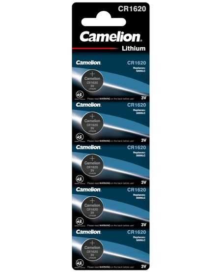 100726-0 CAMELION BATERIJA LITIUM BUTTONCELL CR1620 BP5 - Image 1