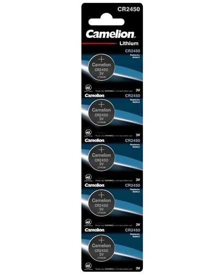 132012-0 CAMELION BATERIJA litium BUTTONCELL CR2450 BP5 - Image 1