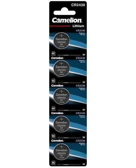 132013-0 CAMELION BATERIJA litium BUTTONCELL CR2430 BP5 - Image 1