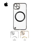 Frameless MagSafe prozirna futrola za iPhone s otvorenim bočnim stranama i MagSafe prstenom