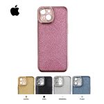 Glitter maskica za iPhone sa cirkonima oko kamere u više boja