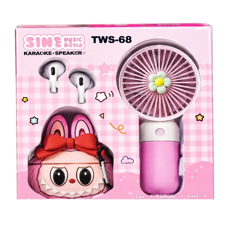 Poklon paket TWS-68 3 u 1 cute set rozi