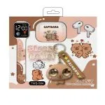 Poklon paket TWS-S84 fun toy 3 u 1 watch + TWS + toy bež