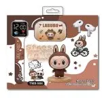 Poklon paket TWS-S84 fun toy 3 u 1 watch + TWS + toy smeđa