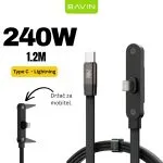 BAVIN CB430 kabal 240 w 1.2 m metalni držač USB-C na lightning