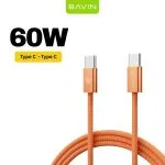 BAVIN CB421 kabal PD 60 w pleteni narandžasti USB-C na USB-C