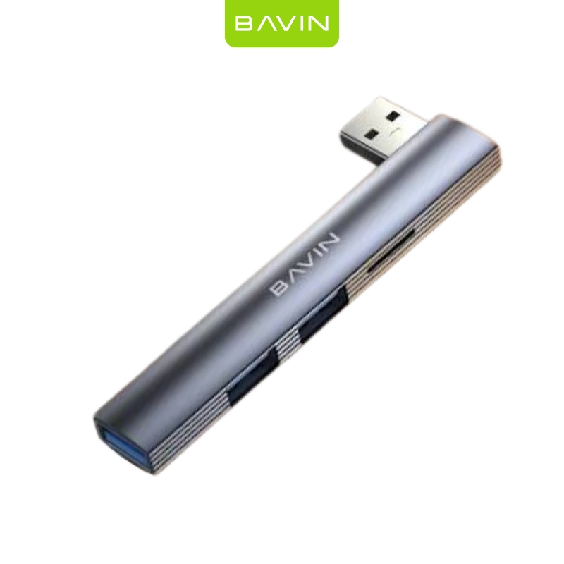 143911-0 BAVIN HUB-18 USB adapter 4 u 1 USB 2.0X2 USB 3.0X1 TF - Image 1