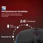 FANTECH Crypto II WG7V2RD bežični gaming miš 12000 DPI crni