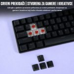 FANTECH ATOM61 MK211 crna mehanička gaming tastatura sa crvenim prekidačima