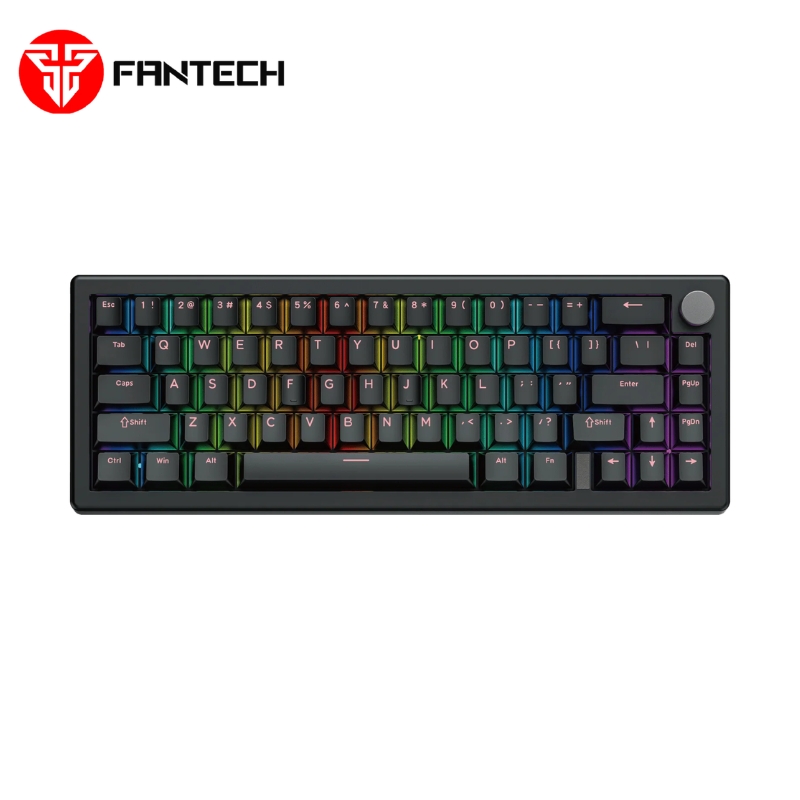 143936-0 Mehanička žičana tastatura atom X66 MK614 retro - crna (ice apricot switch) 65% raspored FANTECH - Image 1