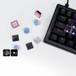 FANTECH Atom X66 MK614 Retro crna mehanička gaming tastatura sa Ice Apricot prekidačima